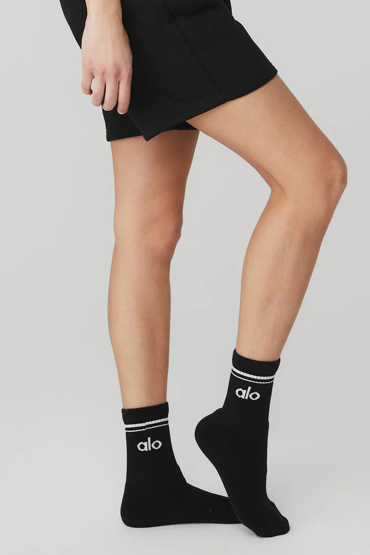 CALCETINES UNISEX DE MEDIA PIERNA BLANCO\NEGRO